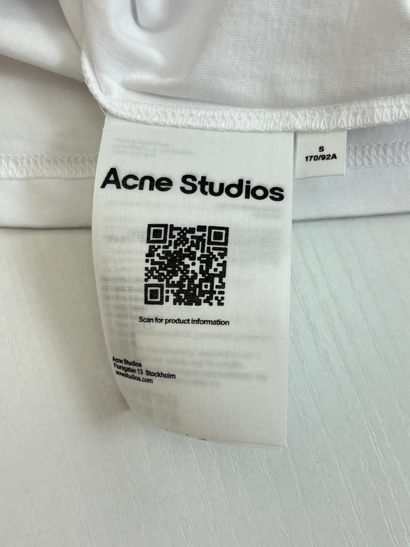 Acne Studio T 100% ，145g Breathable ， ， ； ， ， Size：S/M/L/XL
